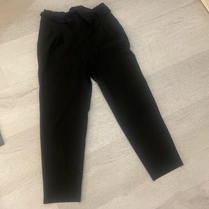LOFT black paper bag pants in size medium.